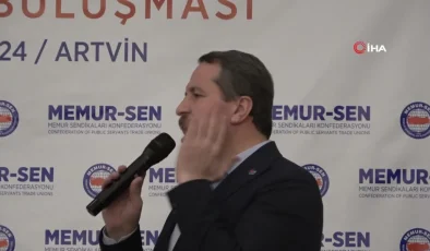 Memur-Sen Genel Başkanı Yalçın: ‘Dünyanın her yerinde sendikalar iktidarları protesto ederler, Türkiye’de tam tersi’