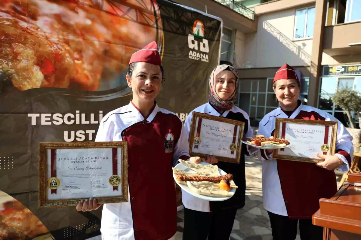 Adana’da Kebap Eğitimi Sertifikaları Verildi