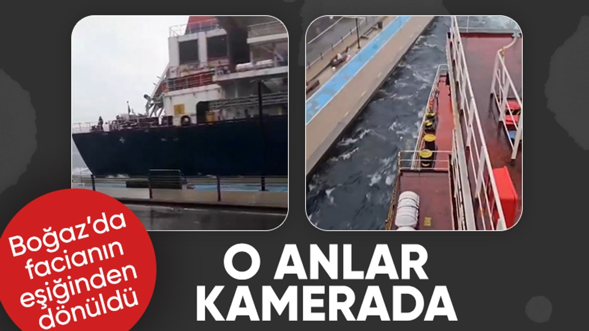 İstanbul Boğazı’nda kuru yük gemisi akıntıya kapıldı