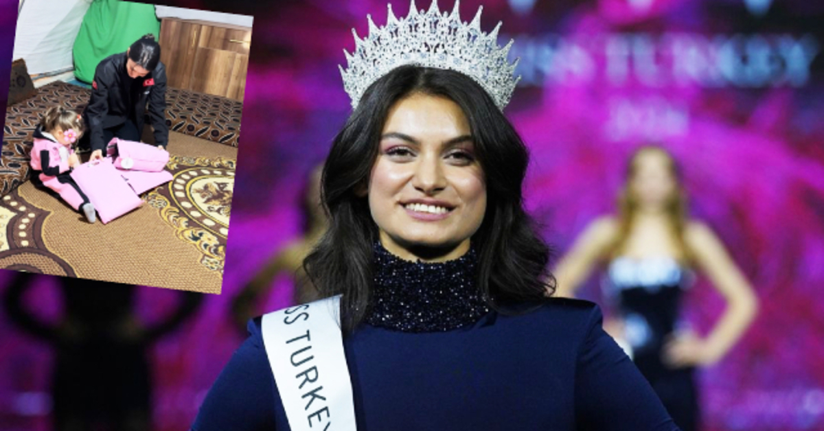 Miss Turkey 2’ncisi Cemre Uker, Suriye’ye gitti